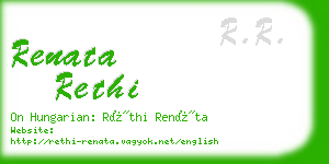 renata rethi business card